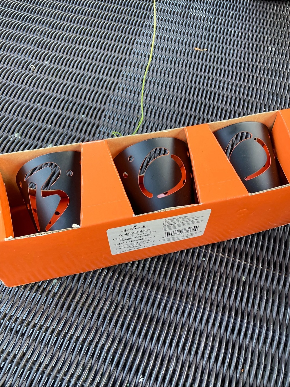 Vintage Hallmark Halloween tealight holders